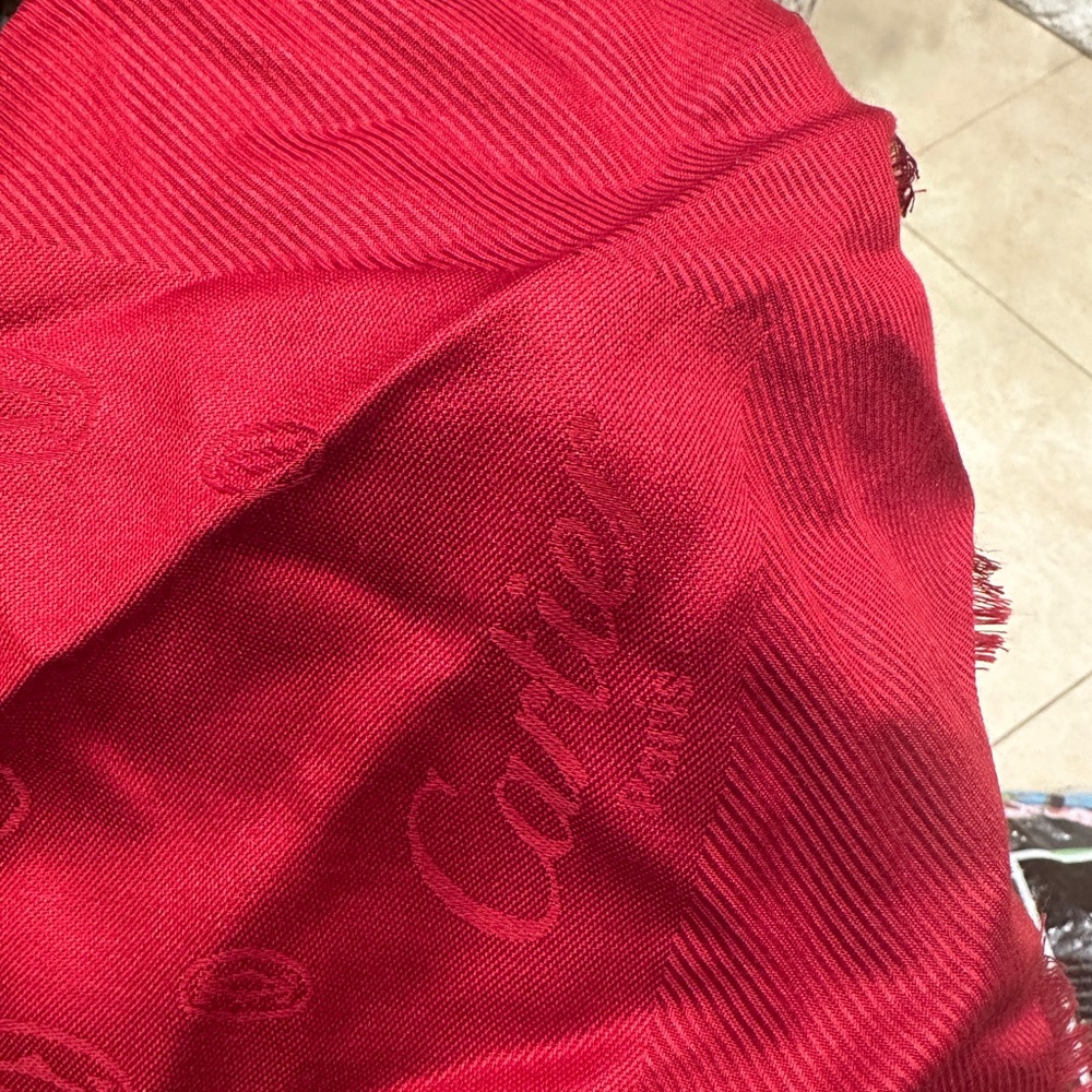 Cartier Paris Red Shawl